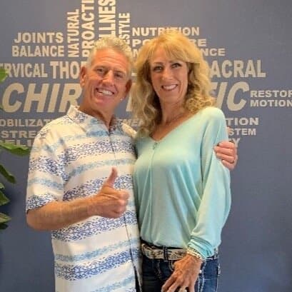 A satisfied patient with Dr. Foudy after a chiropractic visit